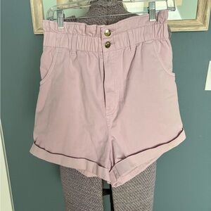 H&M High Waist Light Pink Women's Shorts